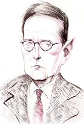 Dmitri Shostakovich - caricatura do compositor russo